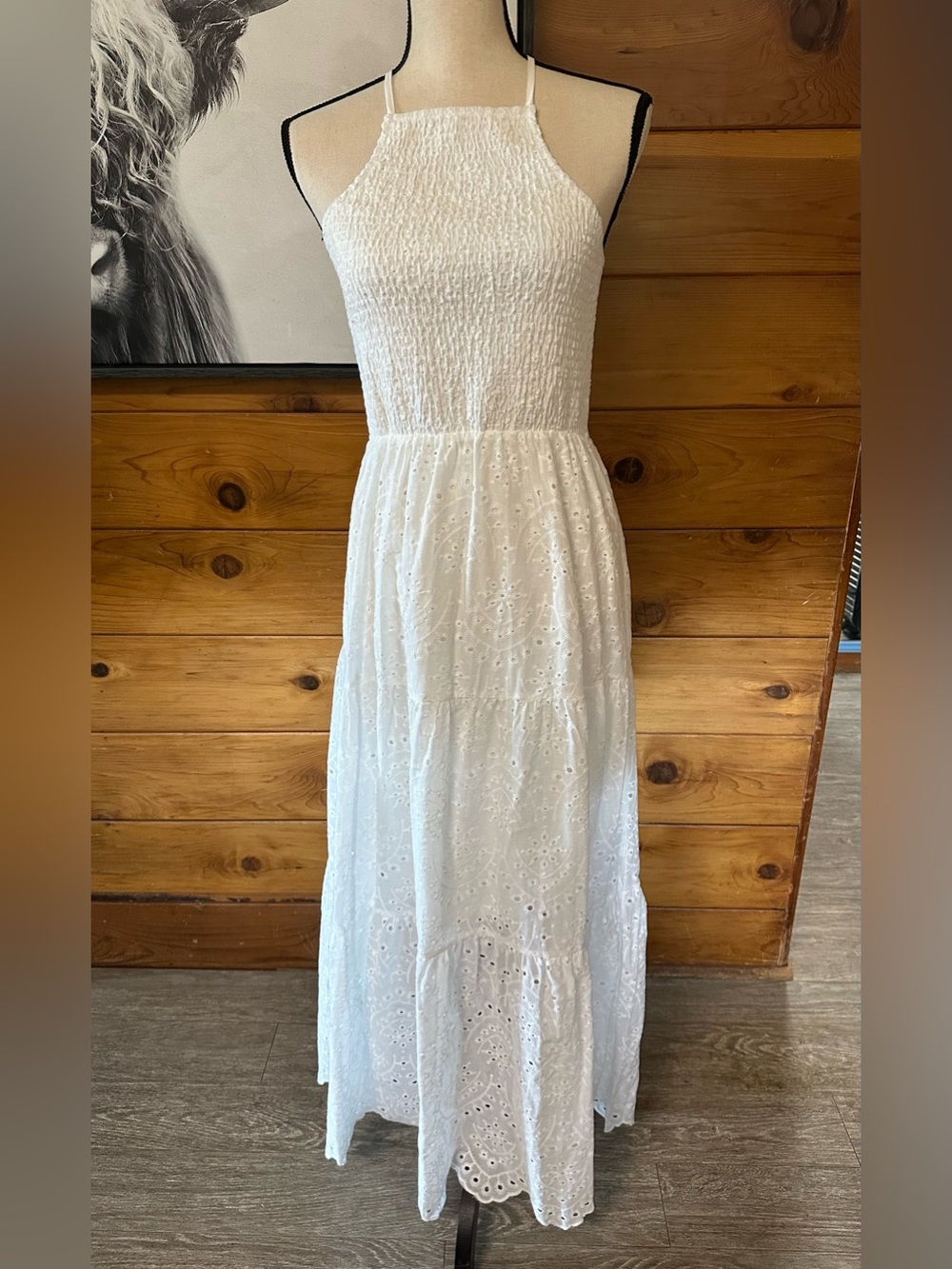 NWT Simplee White Crossover Maxi Dress